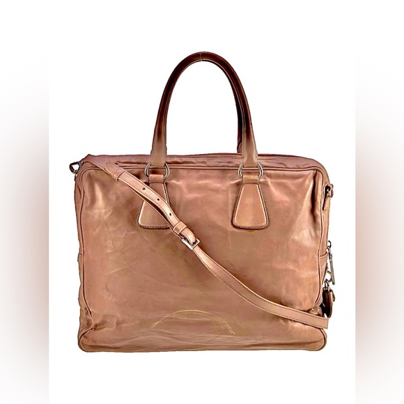 Vintage Prada Nappa Antique Handle Crossbody Bag - Picture 6 of 16